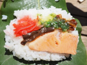 パンショップイマイの朴葉寿司