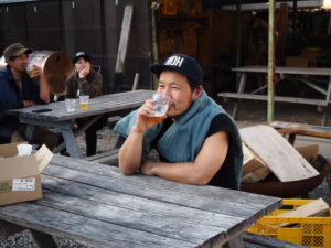 ビールを飲む、Sunpo代表である児嶋健さん