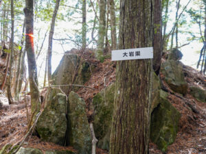 大岩巣の看板