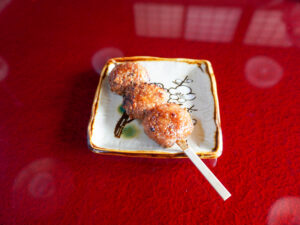 野田郷さんで提供される、郷土料理の『五平餅』