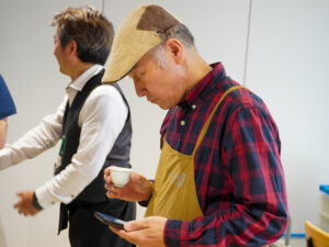 真剣な表情の田口さん